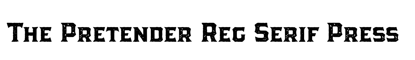 The Pretender Reg Serif Press